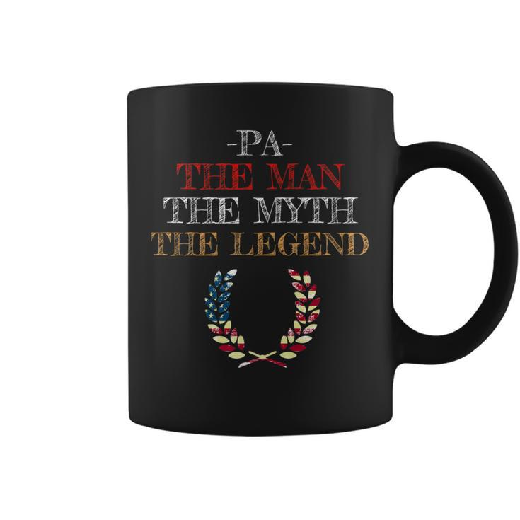 Pa The Man Myth Legend  Gift Father Dad Daddy  Coffee Mug