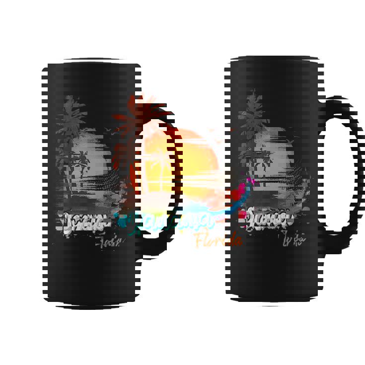 Panama Florida Beach Summer Vacation Palm Trees Sunset Men Florida Gifts & Merchandise Funny Gifts Coffee Mug
