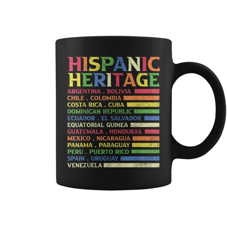 Hispanic Heritage Month 2023 National Latino Countries Flag Coffee Mug
