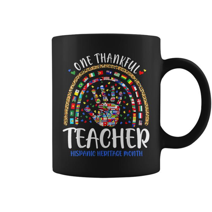 Hispanic Heritage Month One Thankful Teacher Countries Flags Coffee Mug
