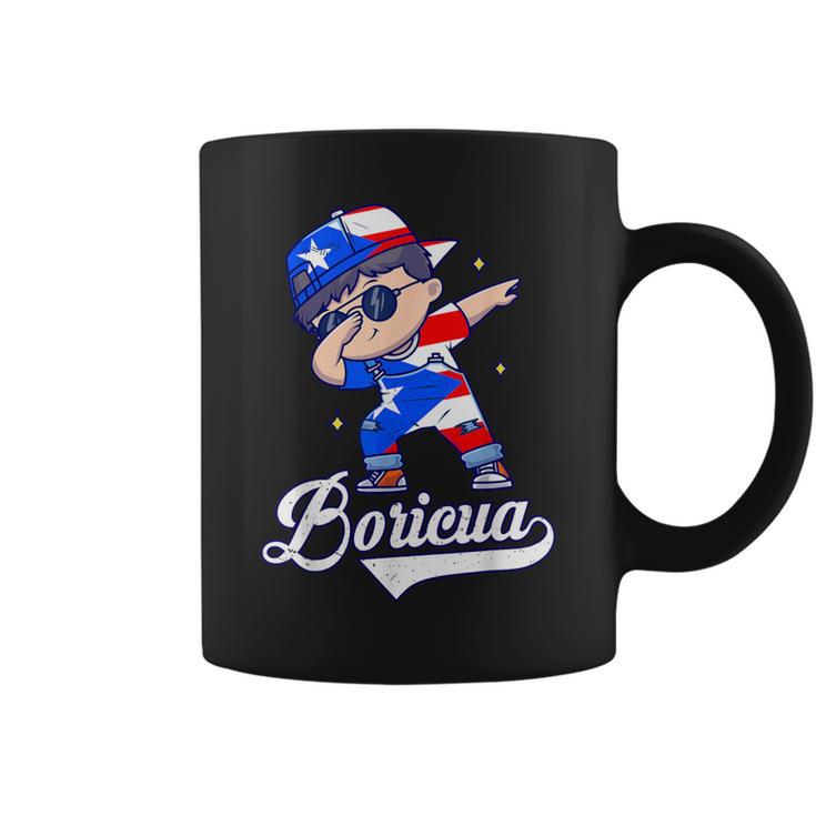 Hispanic Heritage Month Puerto Rico Boricua Boy Rican Flag Coffee Mug