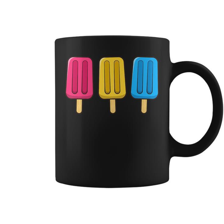 Pansexual Popsicles 4Th Of July Pan Subtle Pride Month   Coffee Mug
