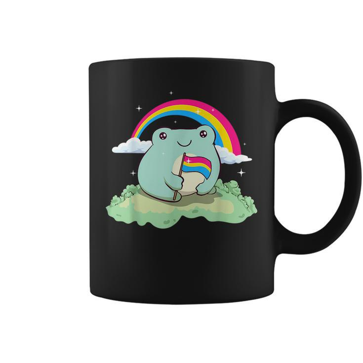 Pansexual Pride Pan Flag Cute Frog Subtle Lgbtq  Coffee Mug