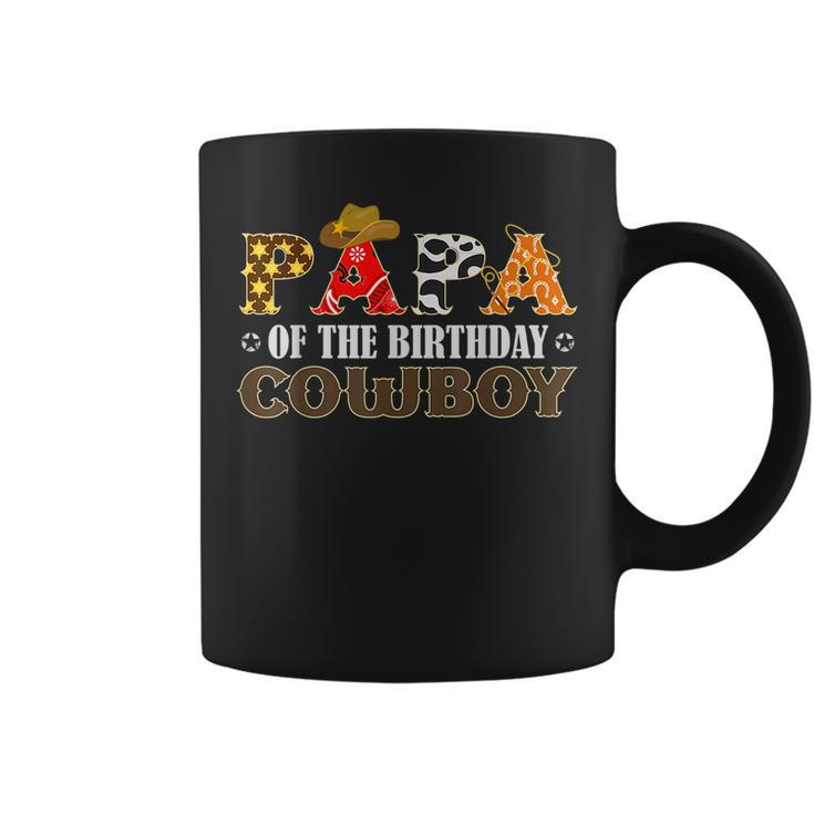 Papa 1St First Birthday Cowboy Western Rodeo Matching Family Coffee Mug