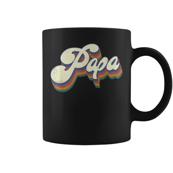 Papa Gifts Retro Vintage Fathers Day Papa  Coffee Mug