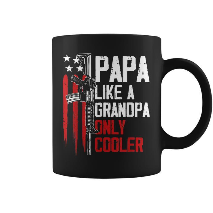 Papa Like A Grandpa Cooler Gun Right Owner Ar15 Fathers Day  Gift For Mens Coffee Mug