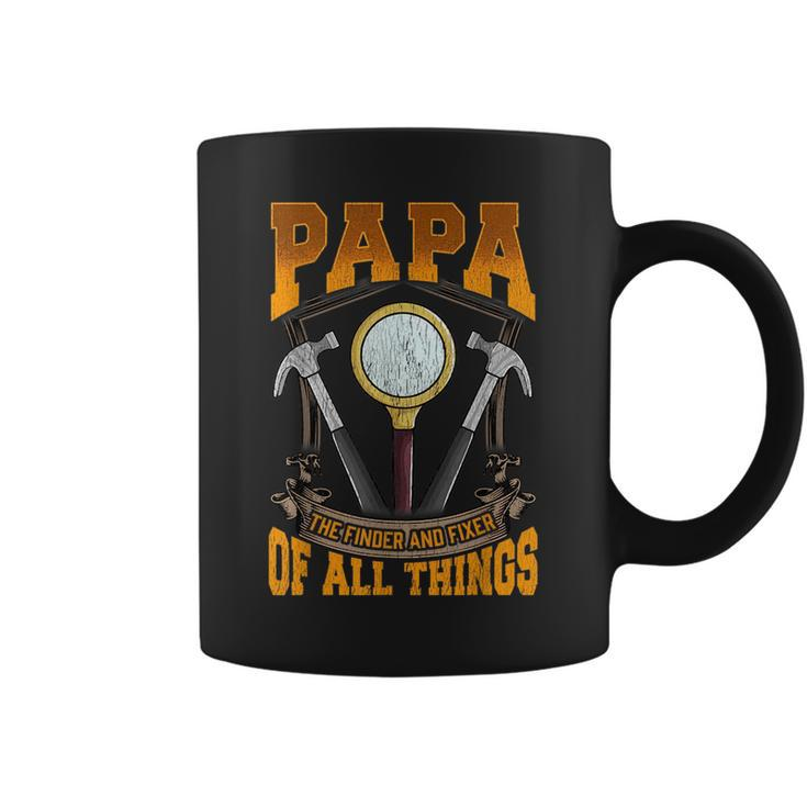 Papa The Finder And Fixer Of All Things Dad Fathers Day  Coffee Mug