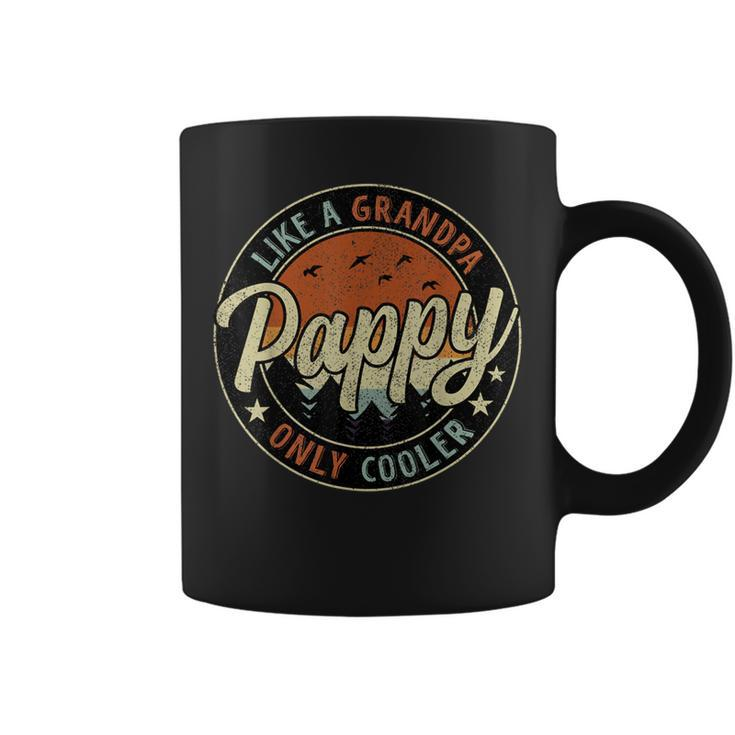 Pappy Like A Grandpa Only Cooler Retro For Fathers Day  Coffee Mug