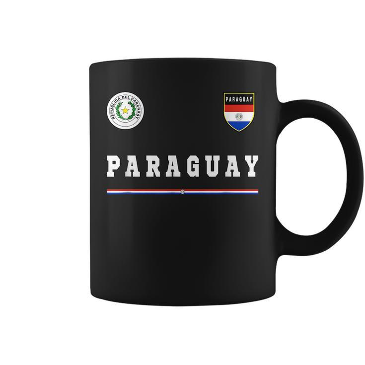 Paraguay SportSoccer Jersey  Flag Football  Coffee Mug