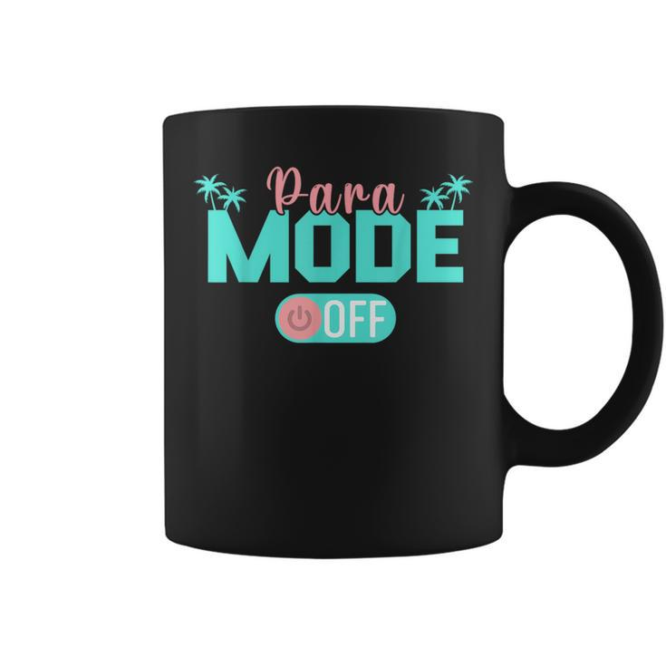 Paraprofessional Para Off Duty Sunglasses Para Mode Off Men  Coffee Mug