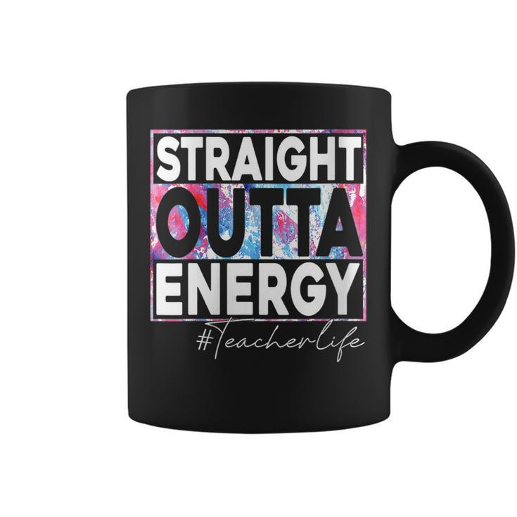 Paraprofessional Straight Outta Energy Teacher Life Rainbow Coffee Mug