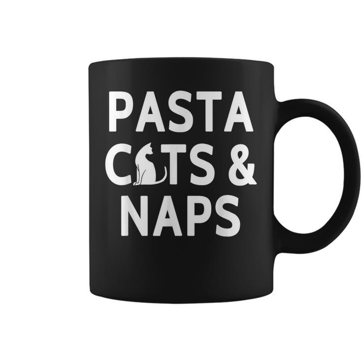 Pasta Cats & Naps Italian Cuisine And Cat Lover  Coffee Mug