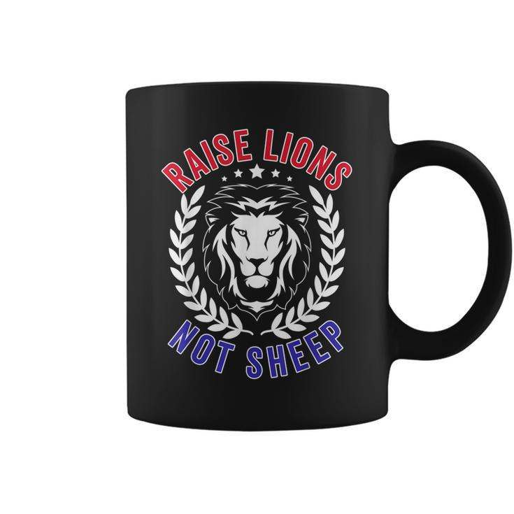 Patriot Party Raise Lions Not Sheep American Patriotic 2024  Coffee Mug