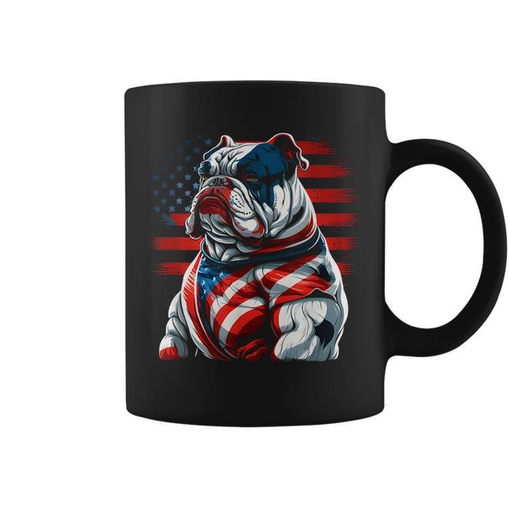 Patriotic Dog 4Th Of July Funny Bulldog Lover Patriotic Funny Gifts Coffee Mug
