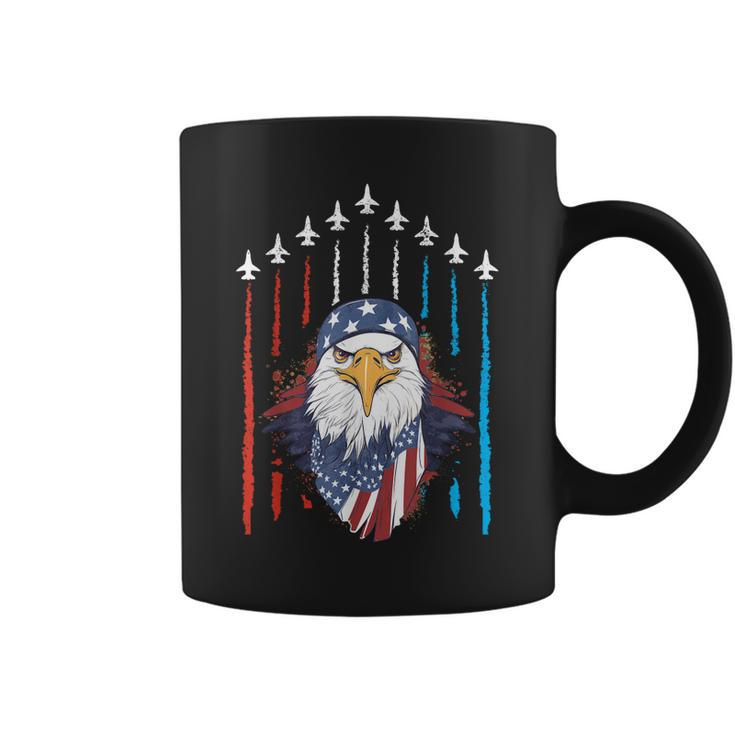 Patriotic Eagle July 4Th Of July Fourth July American Flag  Coffee Mug