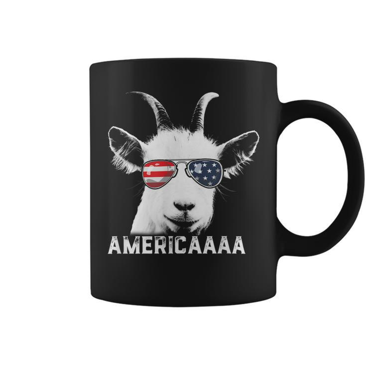 Patriotic Goat 4Th Of July Funny Goat Americaaa Coffee Mug