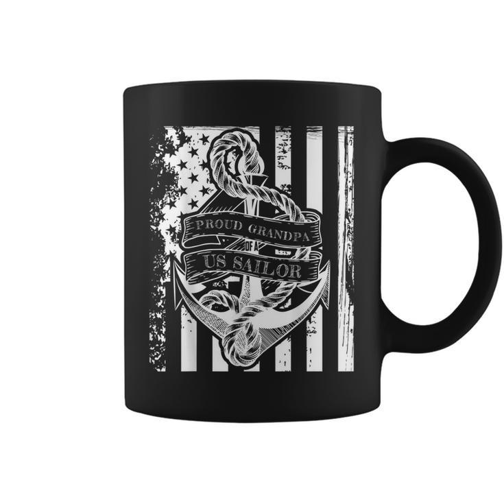 Patriotic Grandpa Of A Us Sailor Flag  Coffee Mug