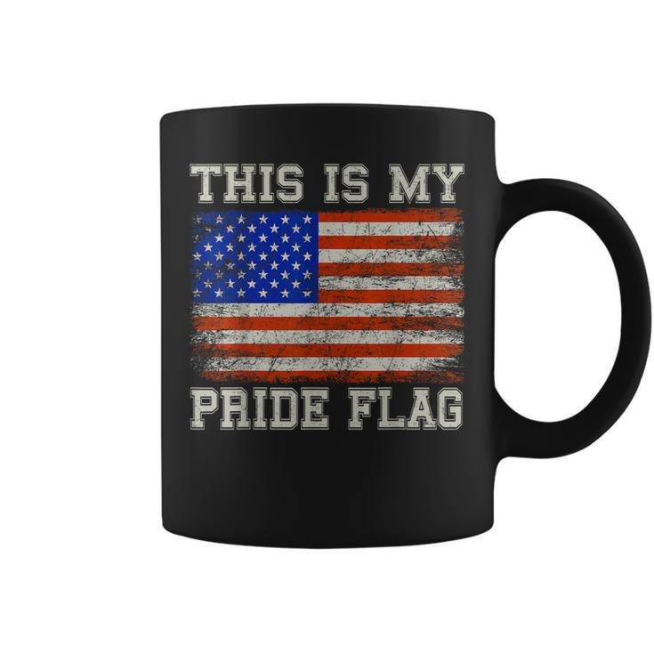 Patriotic This Is My Pride Flag Usa American 4Th Of July  Coffee Mug