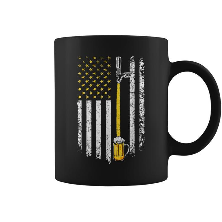 Patriotic Us Flag American Brewery Craft Beer Funny Men Coffee Mug