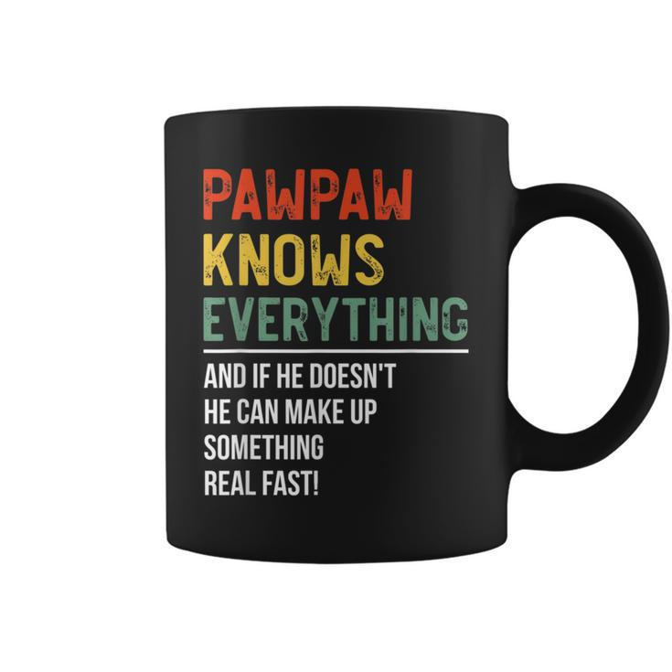 Pawpaw Knows Everything Fathers Day Pawpaw  Coffee Mug