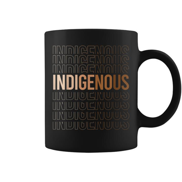 Peace Love Native Blood Native American Indigenous Black  Coffee Mug