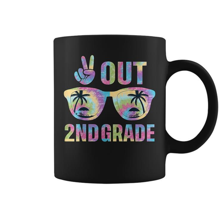 Peace Out 2Nd Grade  Last Day Of School 2Nd Tie Dye  Coffee Mug