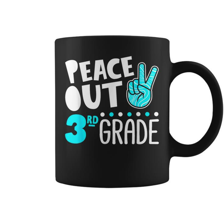 Peace Out 3Rd Grade Graduation Last Day School 2021 Funny Coffee Mug