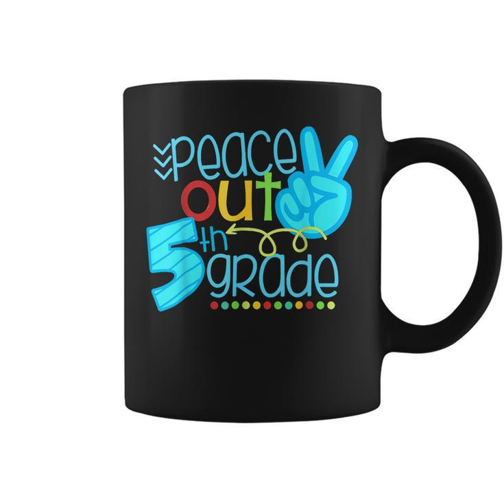 Peace Out 5Th Grade Funny End Of School Year Teacher Student  Coffee Mug
