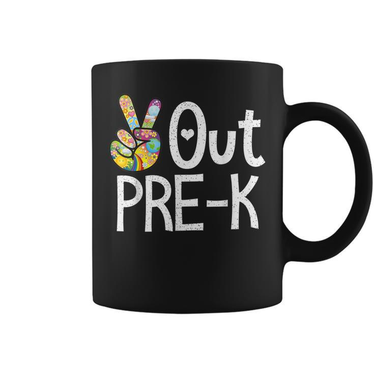 Peace Out Prek  Last Day Of School Prek Graduate Coffee Mug