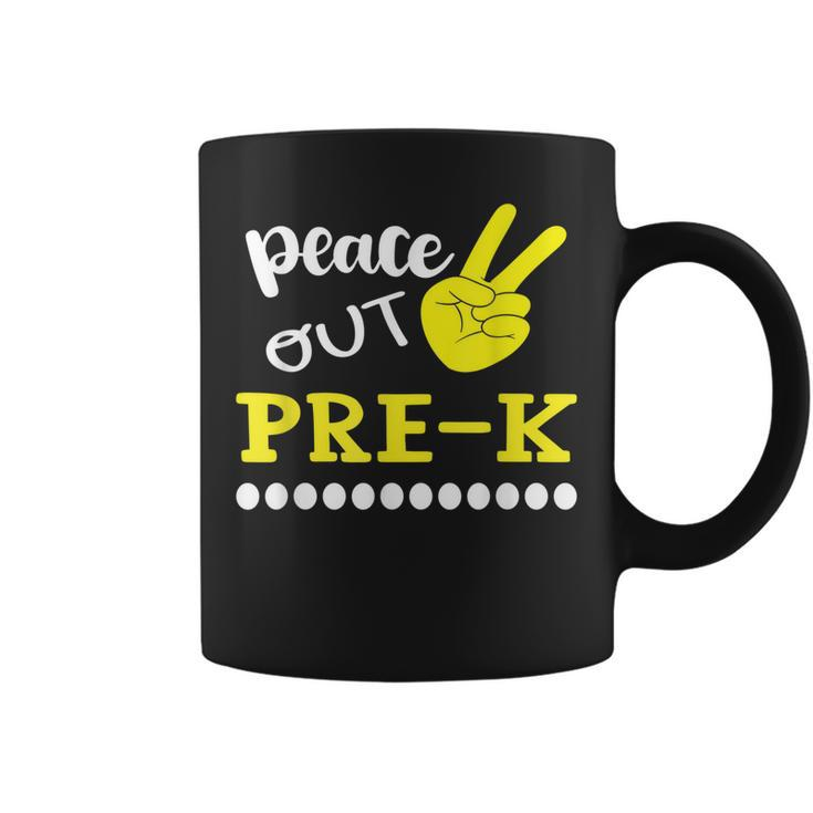 Peace Out Prek Tie Dye Graduation Class Of 2022 Coffee Mug