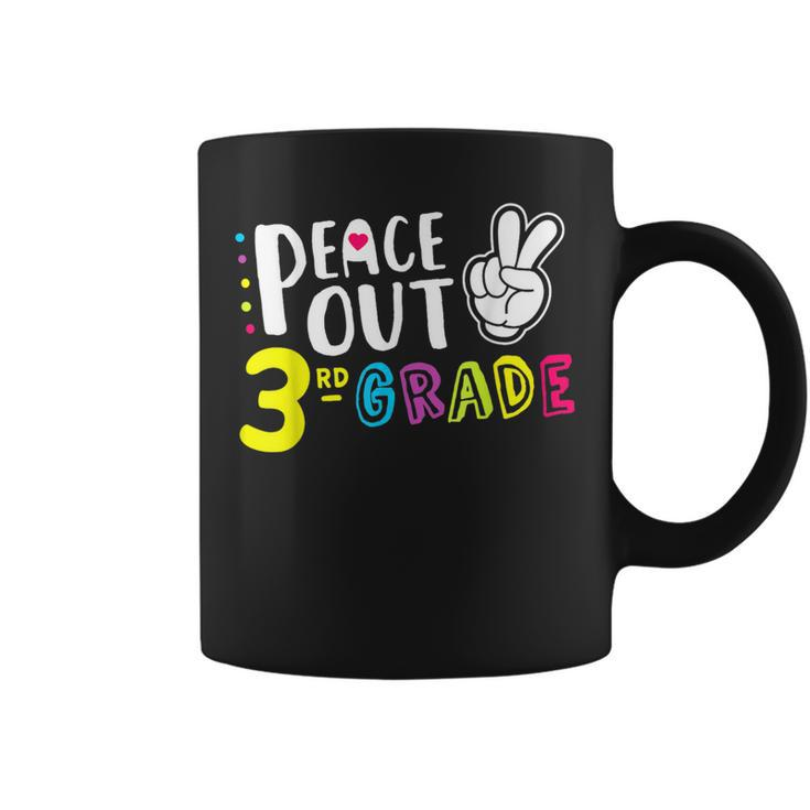 Peace Out Third Grade T  Funny 3Rd Grade Graduation Coffee Mug