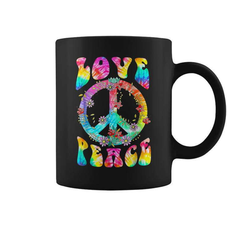 Peace Sign Love 60'S 70'S Tie Dye Hippie Costume Coffee Mug