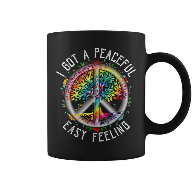 I Got Peaceful Easy-Feeling Tie Dye Hippie 1960S Peaceful Coffee Mug