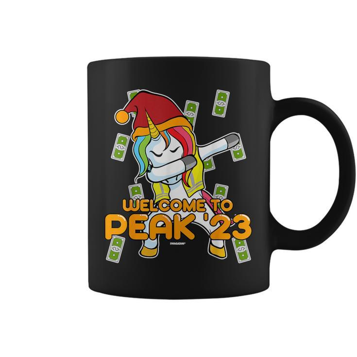 Peak 2023 Swagazon Associate Dabbing Unicorn Peak 23 Coffee Mug