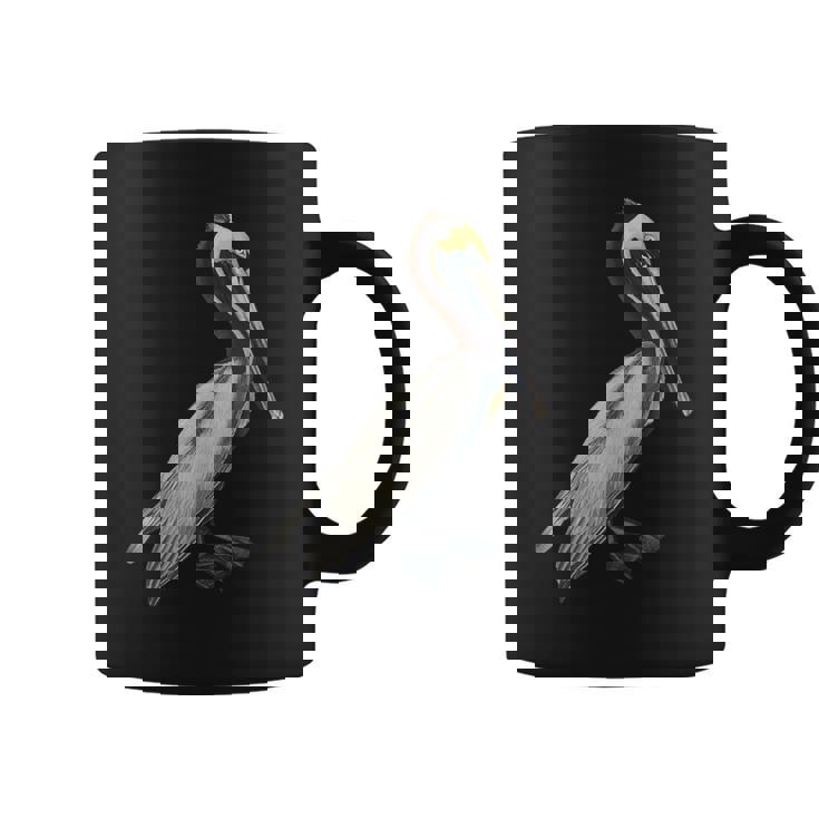 Pelican Vintage Bird Graphic Brown Pelican Coffee Mug