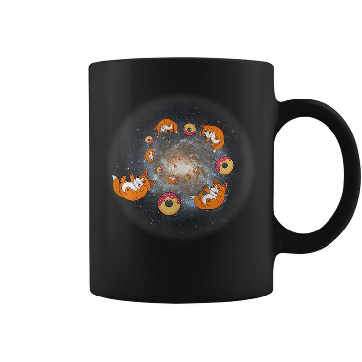 Pembroke Welsh Space Corgi Donut Universe Meme Puns  Coffee Mug