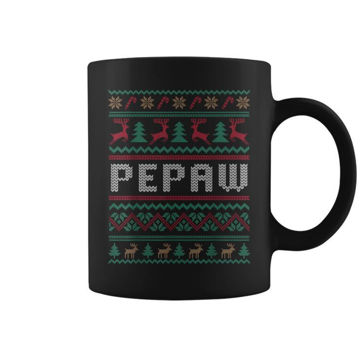 Pepaw Ugly Sweater Christmas Family Matching Pajama Coffee Mug