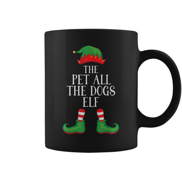 Pets Dogs Elf Matching Group Xmas Family Christmas Coffee Mug