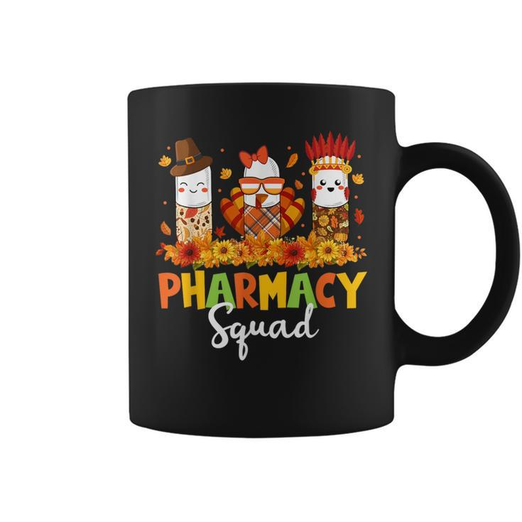 Pharmacy Squad Turkey Thanksgiving Pumpkin Fall Pharm Tech Coffee Mug