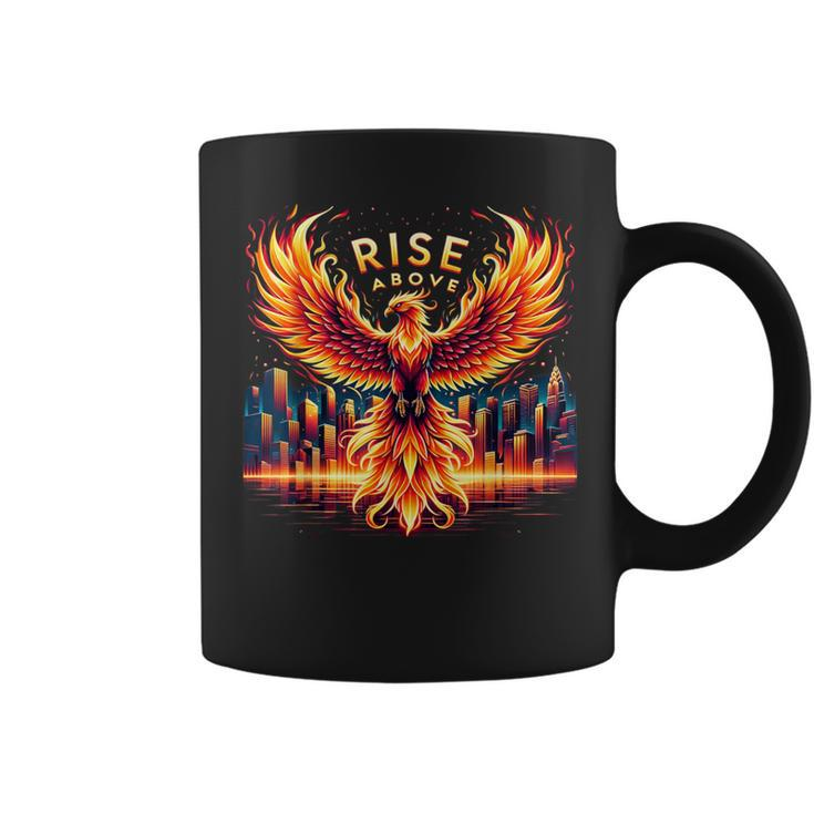 Phoenix Fire Mythical Bird Inspirational Motivational Coffee Mug