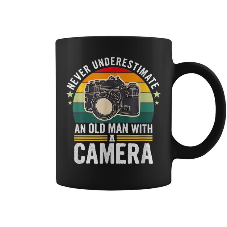 Photographer Never Underestimate An Old Man With A Camera Coffee Mug