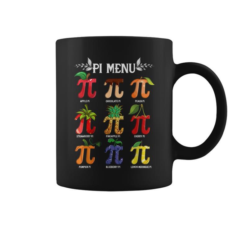 Pi Menu Tropical Fruits Funny Pi Day 314 Math Teacher Cute Coffee Mug