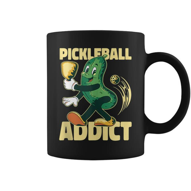 Pickleball Addict Funny Paddle Pickle Ball Meme  Coffee Mug