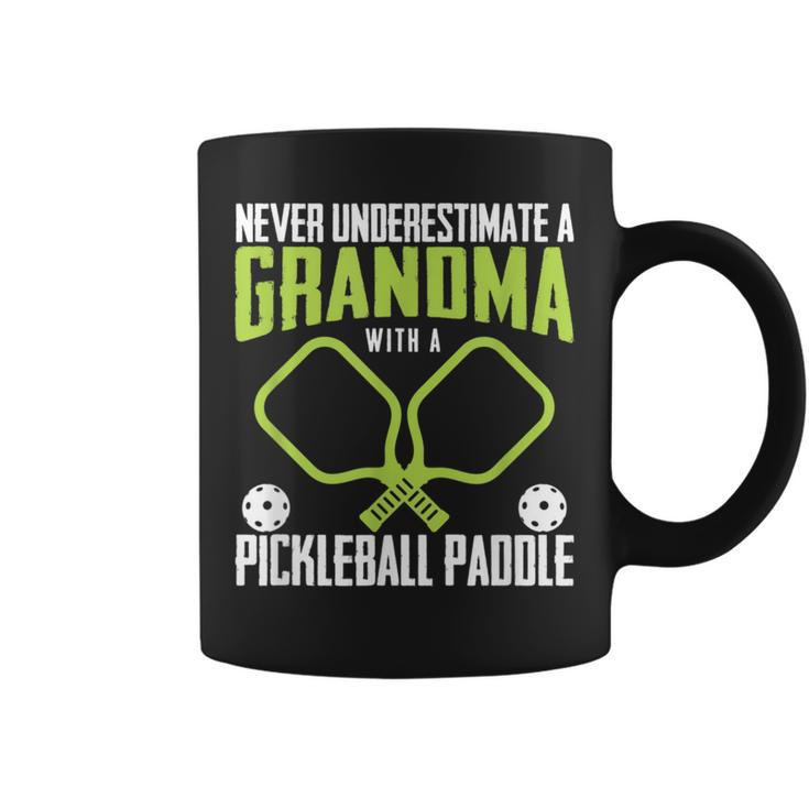 Pickleball Grandma Never Underestimate Paddles Coffee Mug