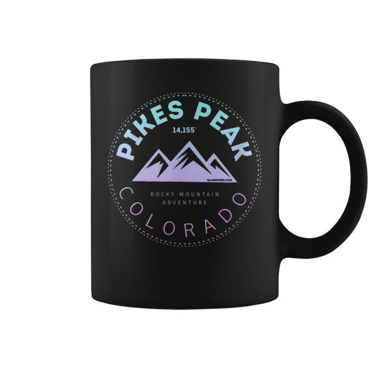 Pikes Peak Colorado - Rocky Mountain Retro  Coffee Mug