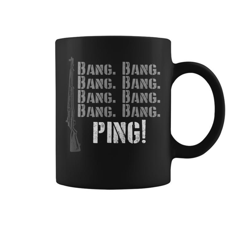 Ping Garand M1 Wwii Ww2 Us Army 30-06 Bang Battle Rifle Coffee Mug