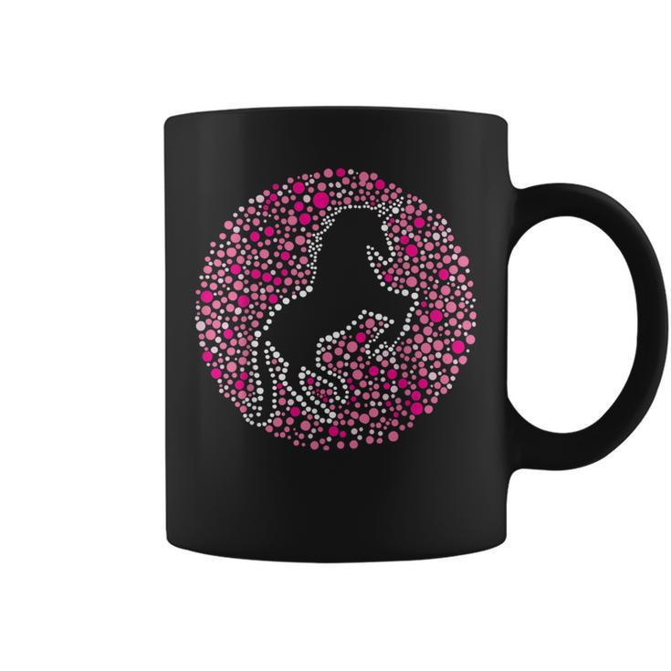 Pink Polka Dot Unicorn Funny International Dot Day Girl Unicorn Funny Gifts Coffee Mug