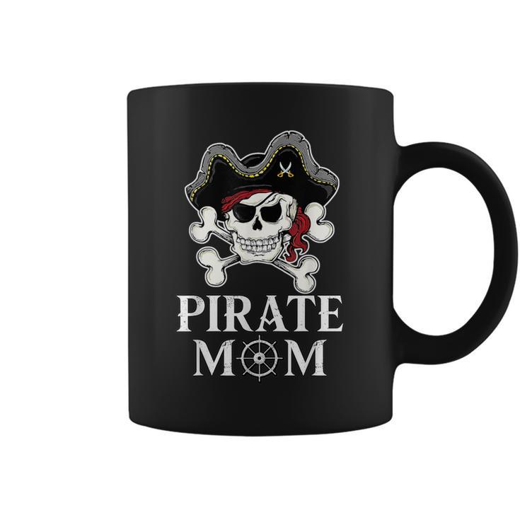 Pirate Mama Costume Jolly Roger Crossbones Pirate Mom Coffee Mug