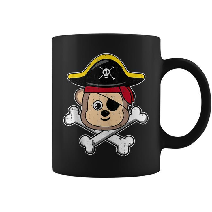 Pirate Monkey Crossbones Costume Easy Animal Halloween Gifts  Coffee Mug