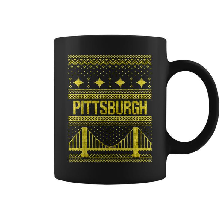Pittsburgh Ugly Christmas Sweater Coffee Mug